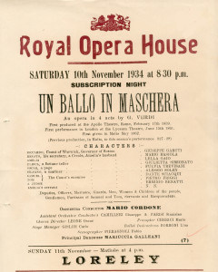 ROH (Malta) handbill Simionato as Ulrica